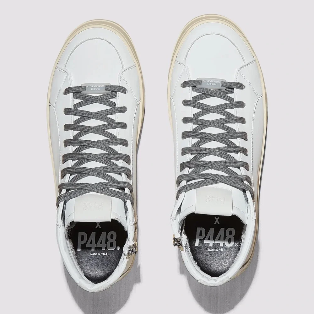 P448 Medusa SKATE RECYCLED WHITE - Picture 2 of 12